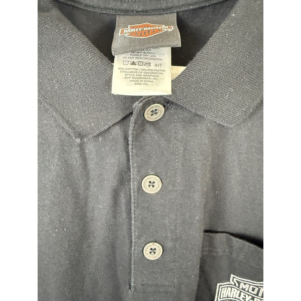 Harley-Davidson Polo Shirt Men’s 2XL Medina Ohio Century HD Biker Logo - Picture 5 of 11